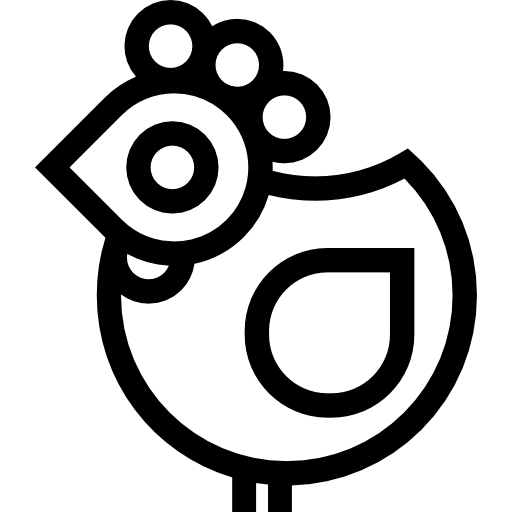 Hen Facing Left